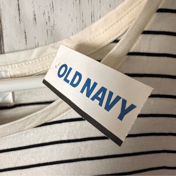 Old Navy Sleeveless Striped Tank Top with Shine Bright Print Sz L NWT - Picture 6 of 8